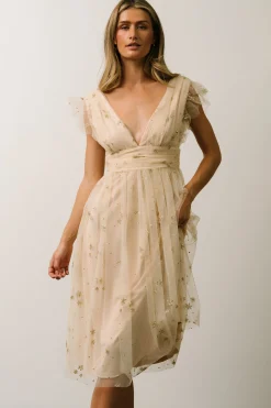 Cheap Chiara Shimmer Midi Dress | COMING SOON