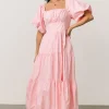 Best Sale Cindy Puff Sleeve Tiered Dress | midi dresses