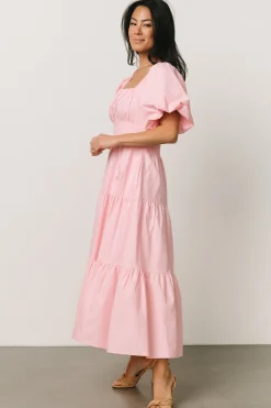 Best Sale Cindy Puff Sleeve Tiered Dress | midi dresses