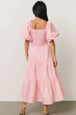Best Sale Cindy Puff Sleeve Tiered Dress | midi dresses