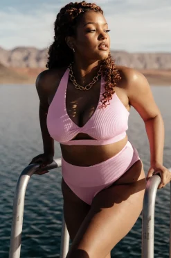 Hot Del Mar Ribbed Bikini Top | bikini