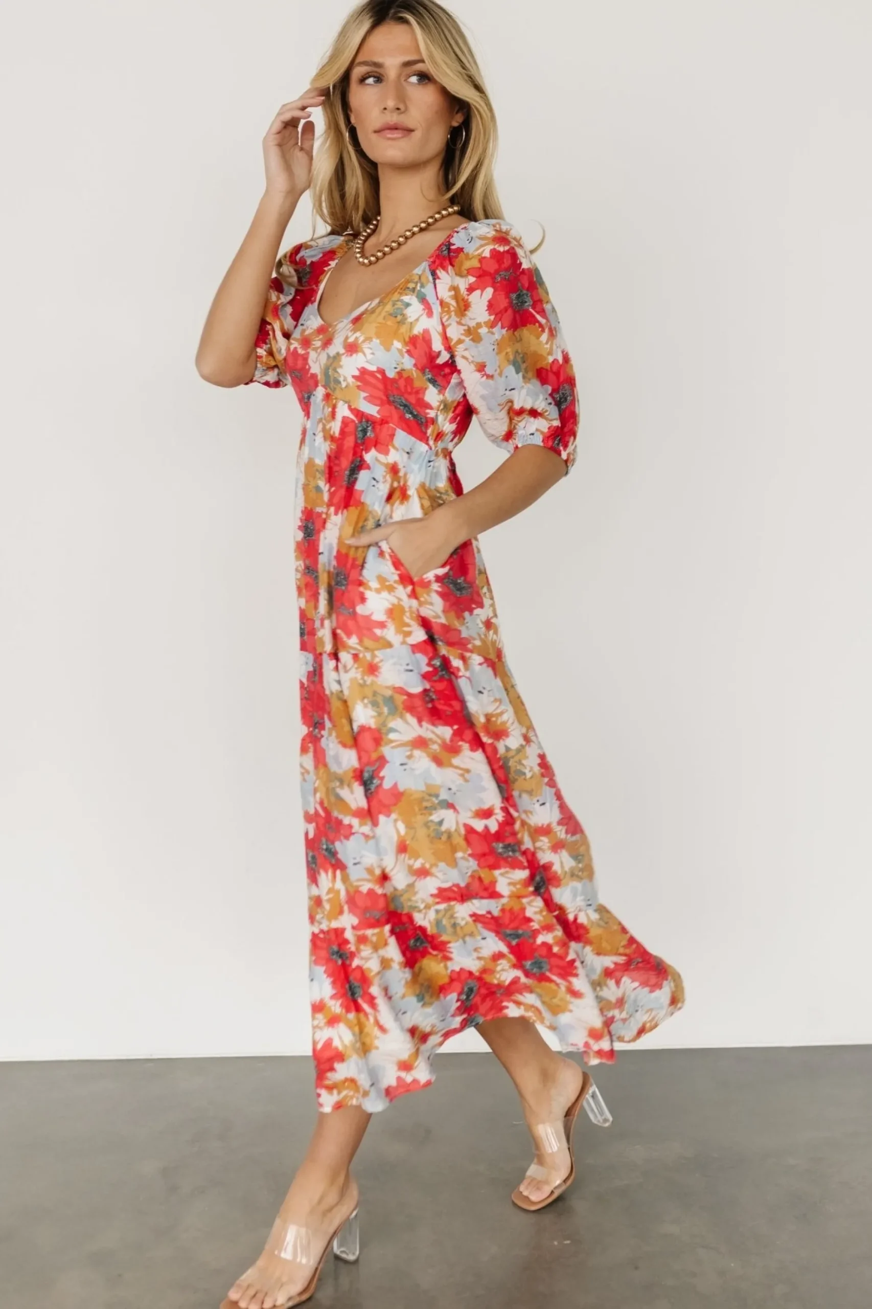 Online Denton Midi Dress | midi dresses | bump friendly