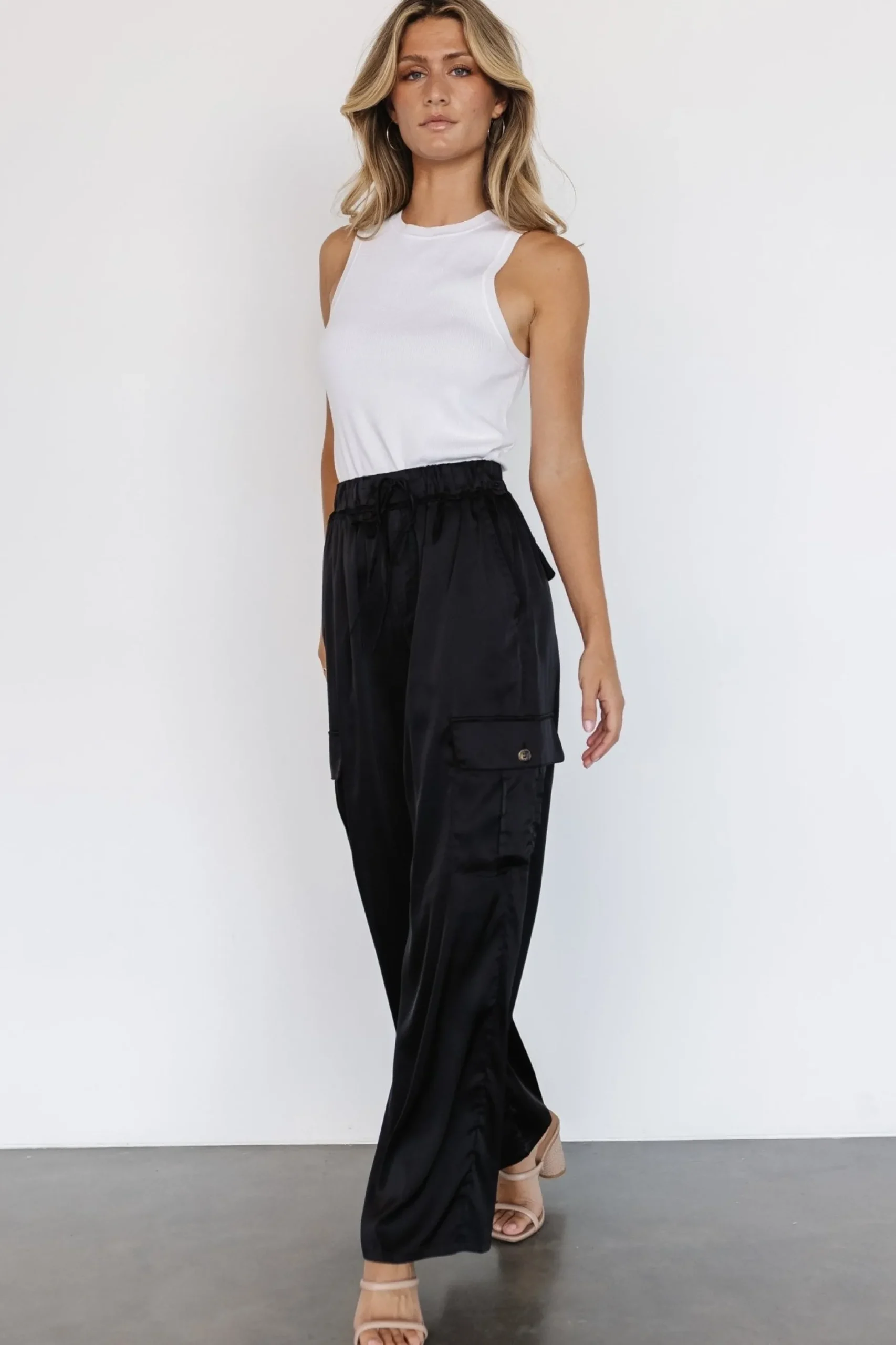 Cheap Drey Satin Pants | pants