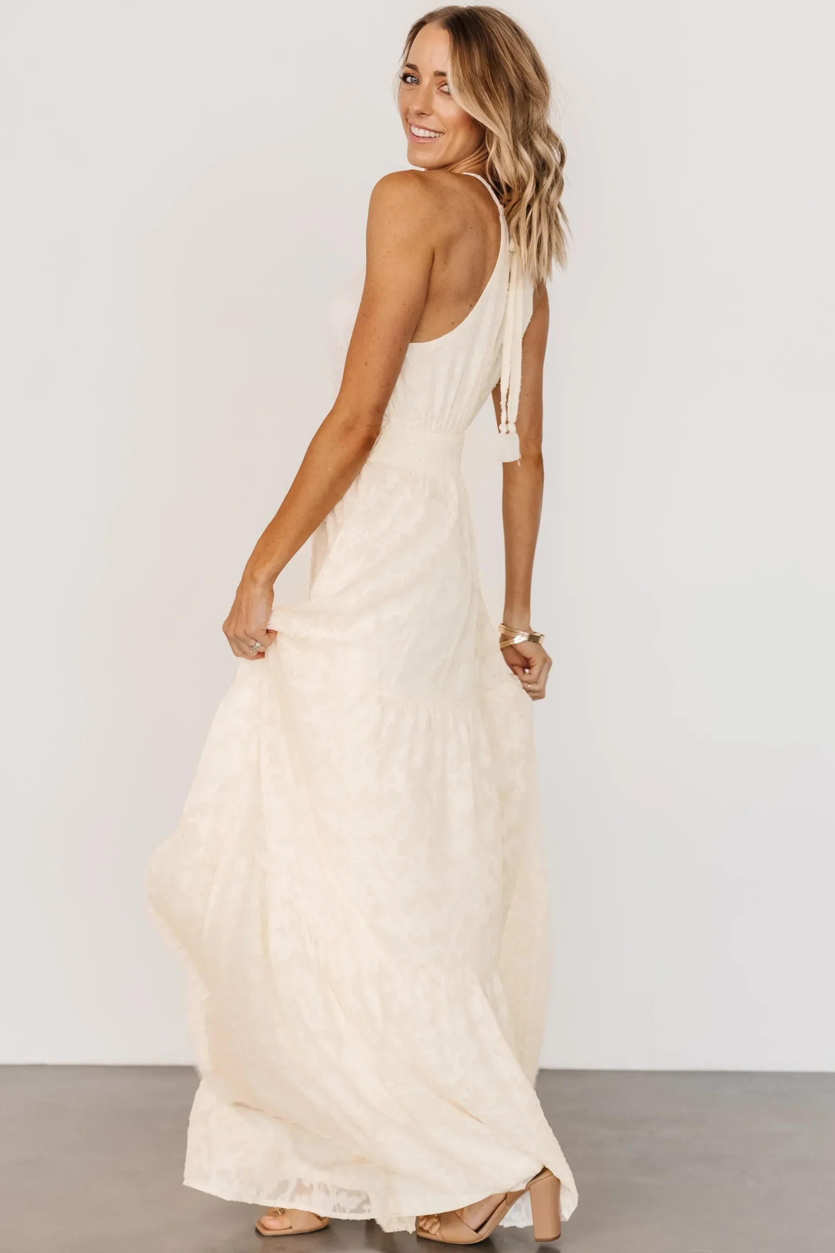 Cheap Eilish Embossed Maxi Dress | COMING SOON