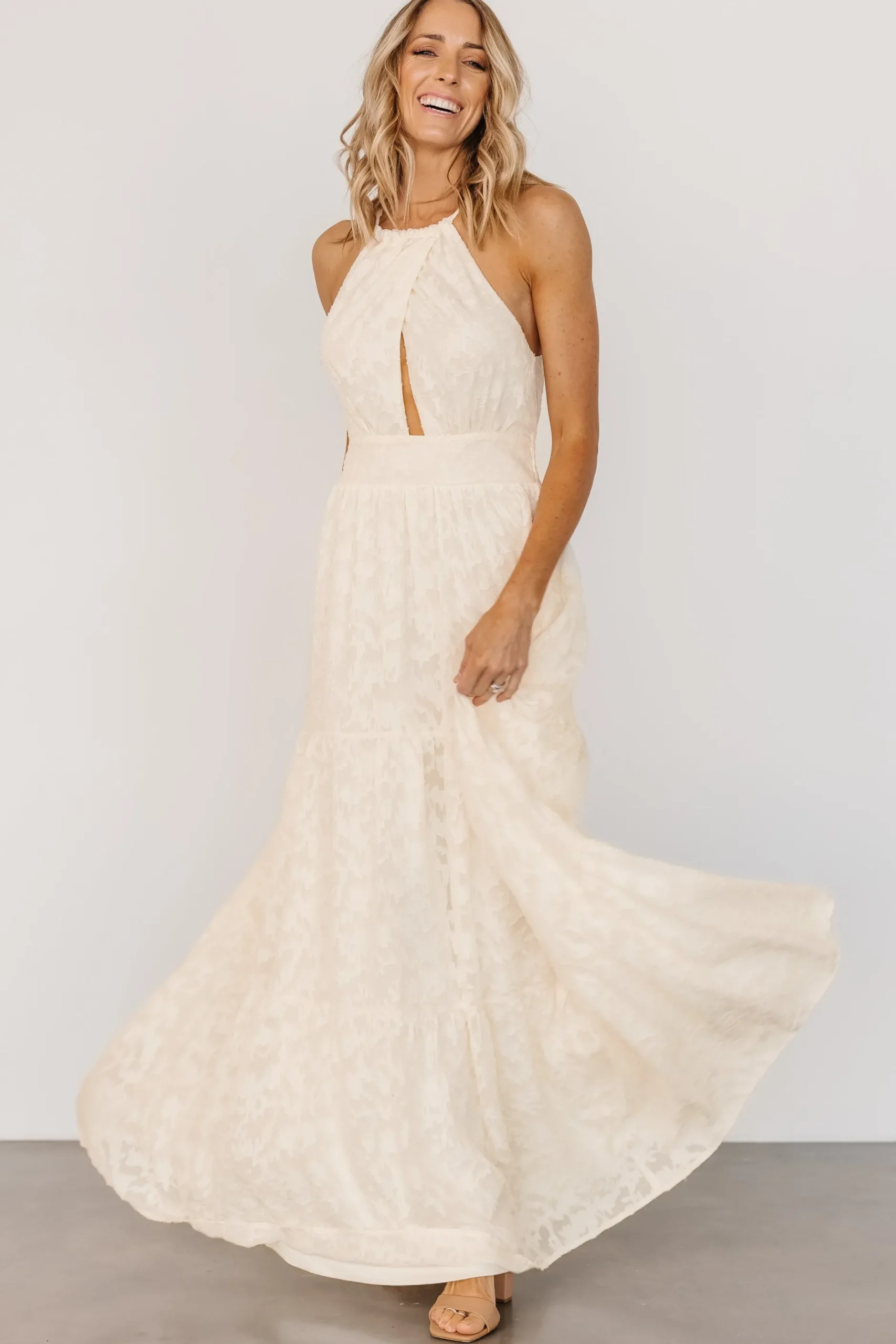 Cheap Eilish Embossed Maxi Dress | COMING SOON