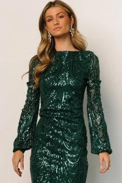 Hot Elizabeth Sequin Midi Dress | embellished + sequined