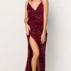 Online Emeris Sequin Gown | embellished + sequined