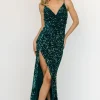 Cheap Emeris Sequin Gown | embellished + sequined