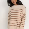 Flash Sale Emerson Stripe Knit Sweater | sweaters | EXTENDED SIZING