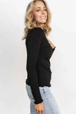 Hot Gale Ribbed Top | blouses + shirts