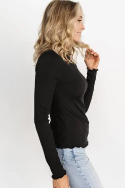 Outlet Gale Ribbed Top | blouses + shirts