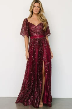 Discount Genevieve Glitter Maxi Dress | SALE
