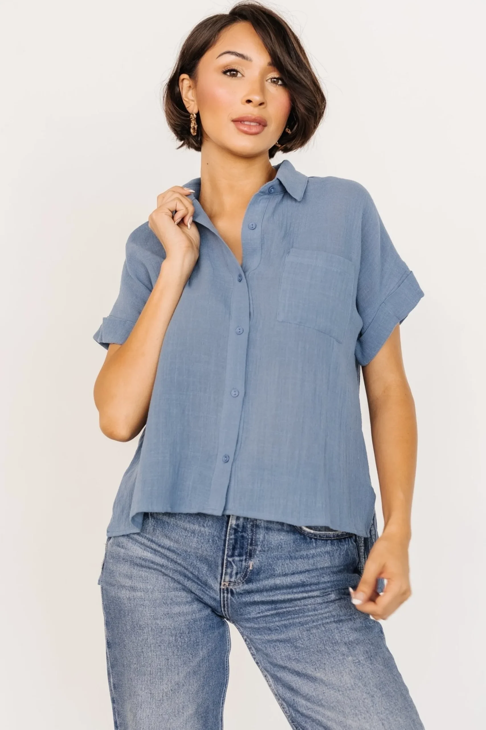 Flash Sale Hammond Short Sleeve Top | blouses + shirts