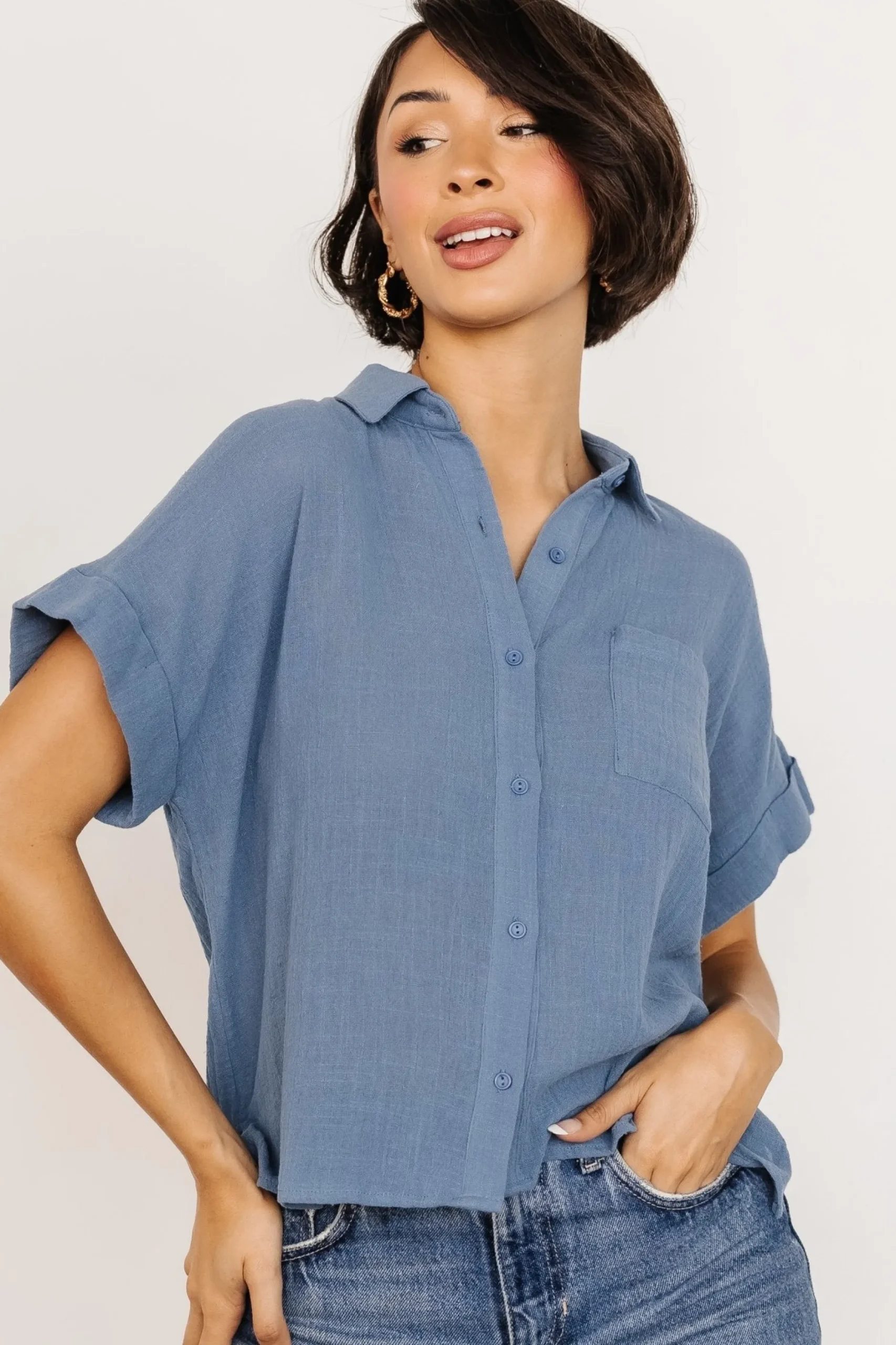 Flash Sale Hammond Short Sleeve Top | blouses + shirts