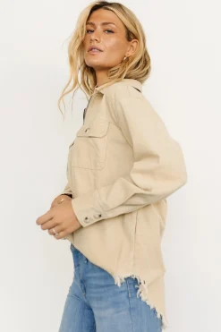 Sale Hector Half Zip Corduroy Top | outerwear