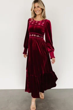Cheap Ingrid Velvet Maxi Dress | COMING SOON