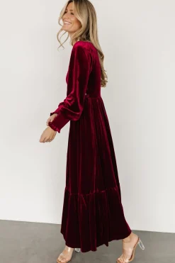 Cheap Ingrid Velvet Maxi Dress | COMING SOON
