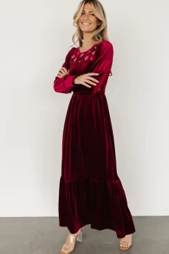 Cheap Ingrid Velvet Maxi Dress | COMING SOON