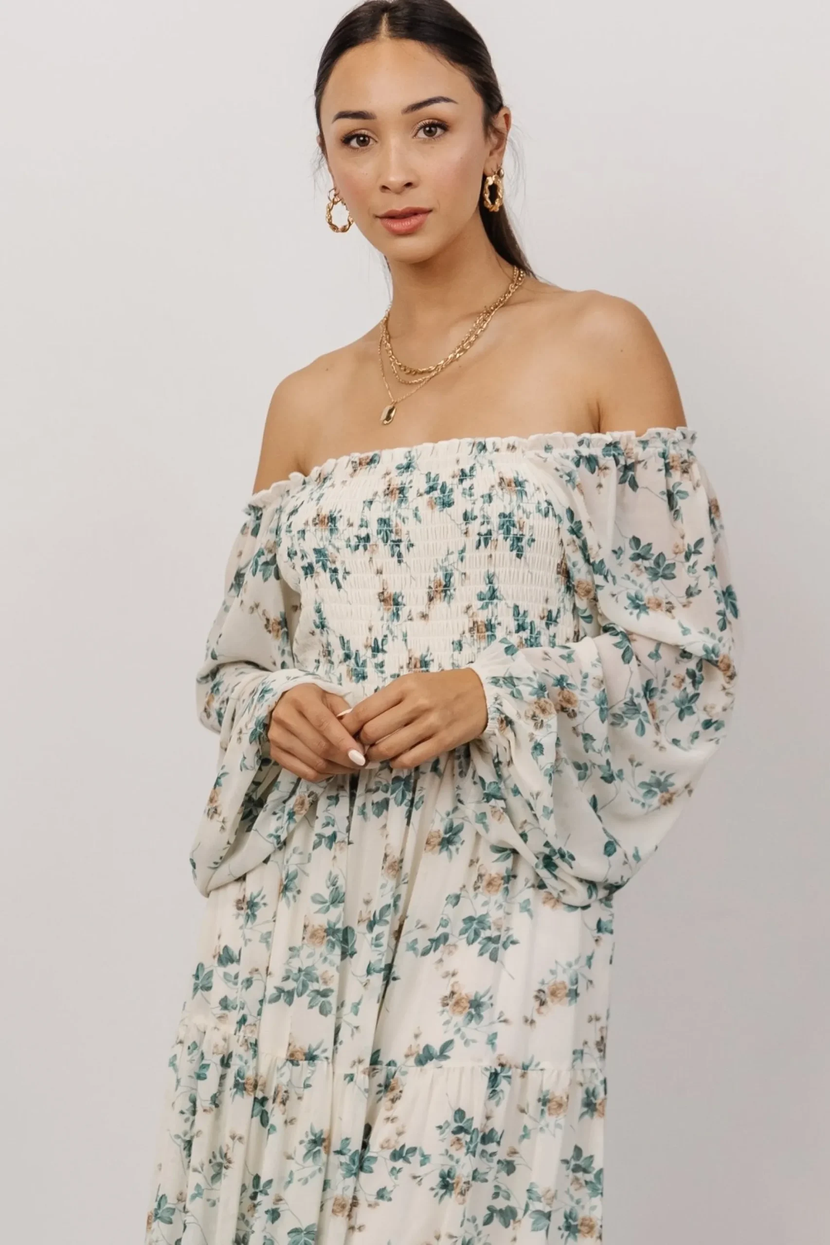 Clearance Isabela Smocked Maxi Dress | bump friendly