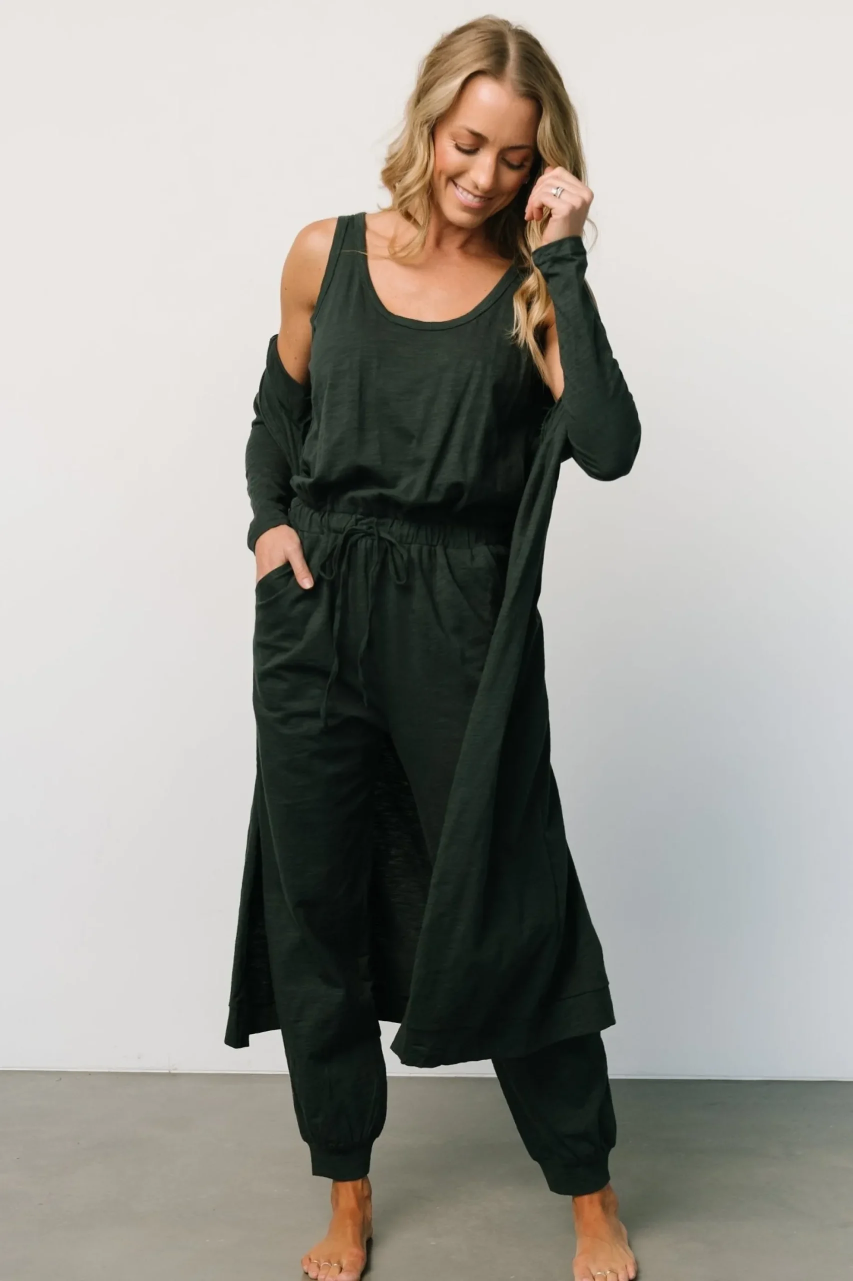 Cheap Janae Jumpsuit + Cardigan Set | cardigans