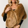 Cheap Jovie Faux Fur Shawl | shawls | COMING SOON