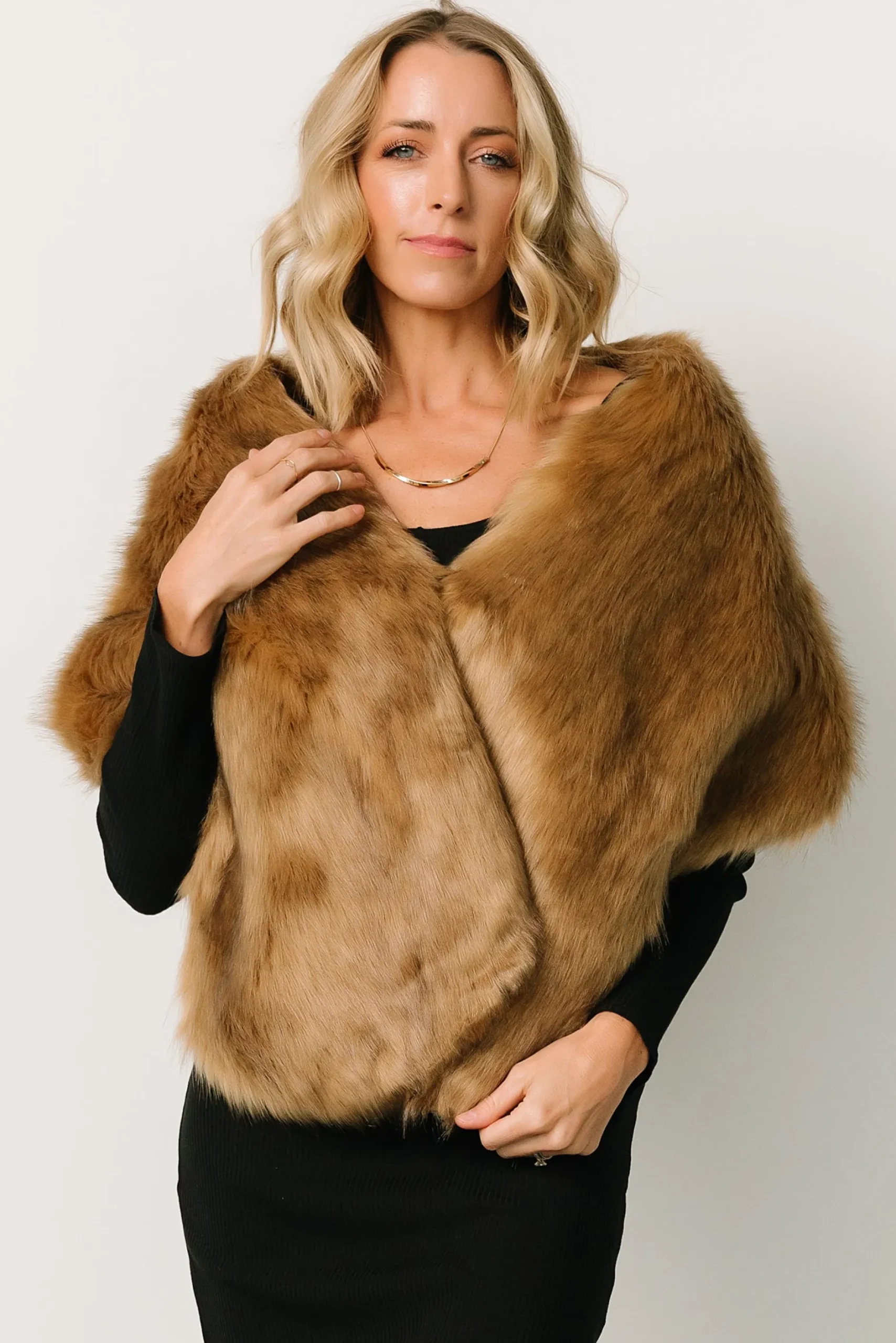 Cheap Jovie Faux Fur Shawl | shawls | COMING SOON