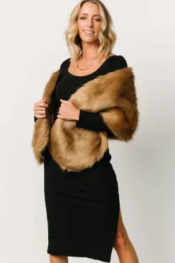 Cheap Jovie Faux Fur Shawl | shawls | COMING SOON