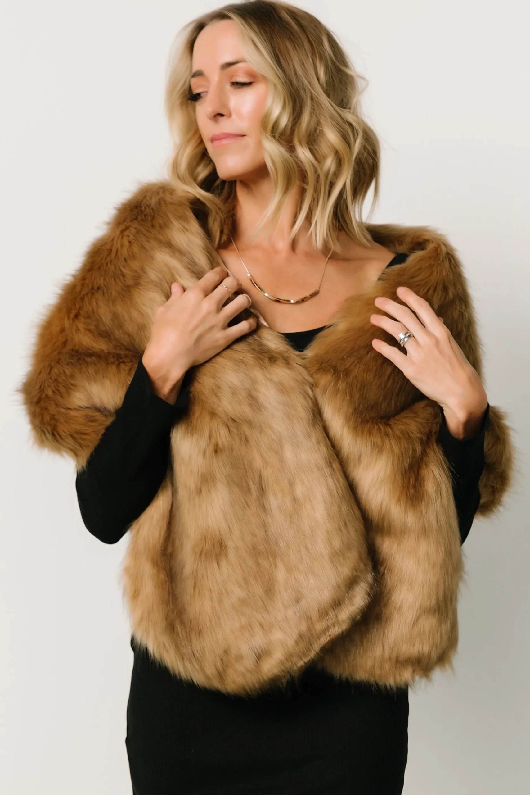 Cheap Jovie Faux Fur Shawl | shawls | COMING SOON