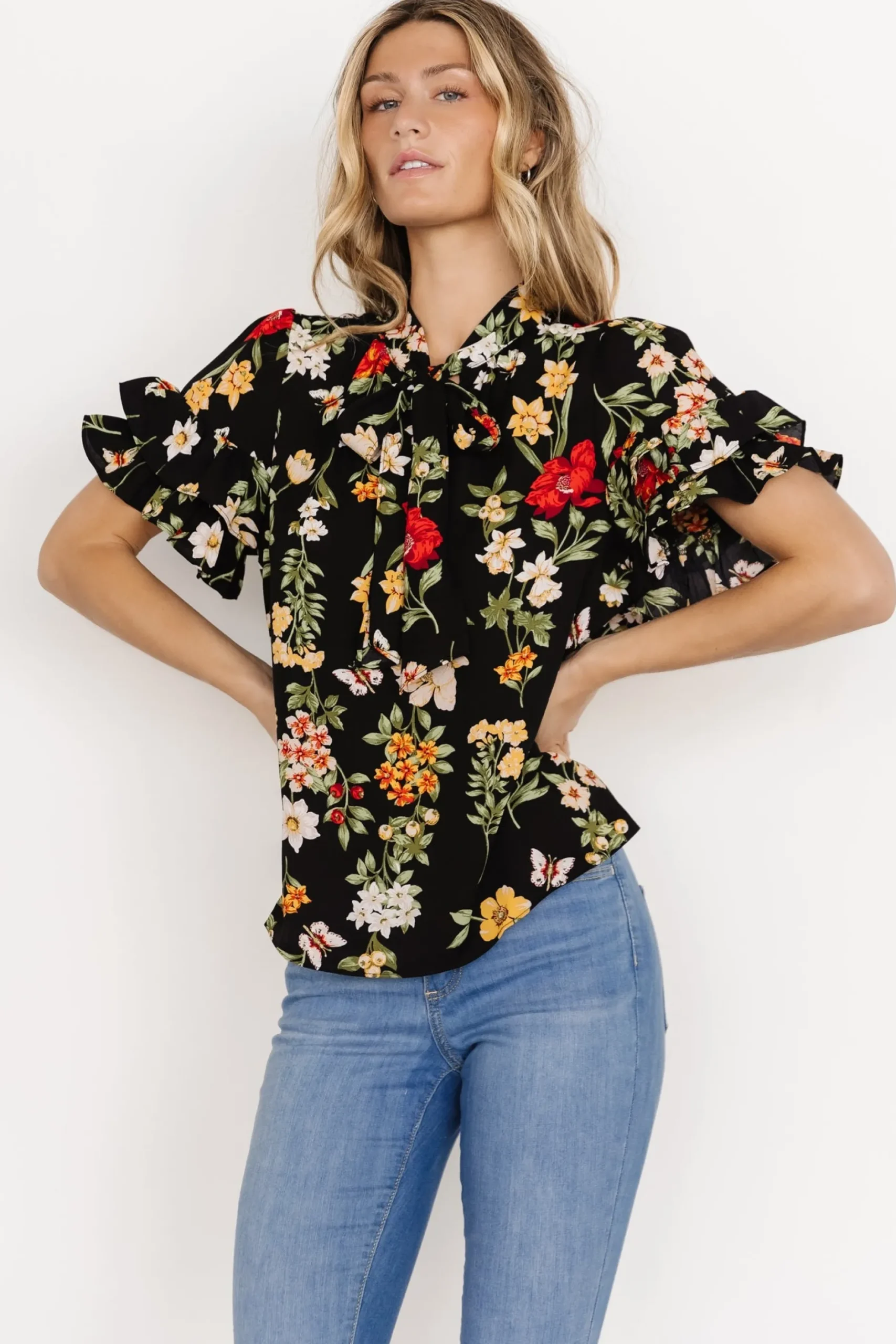 Best Sale Judy Ruffle Sleeve Top | blouses + shirts