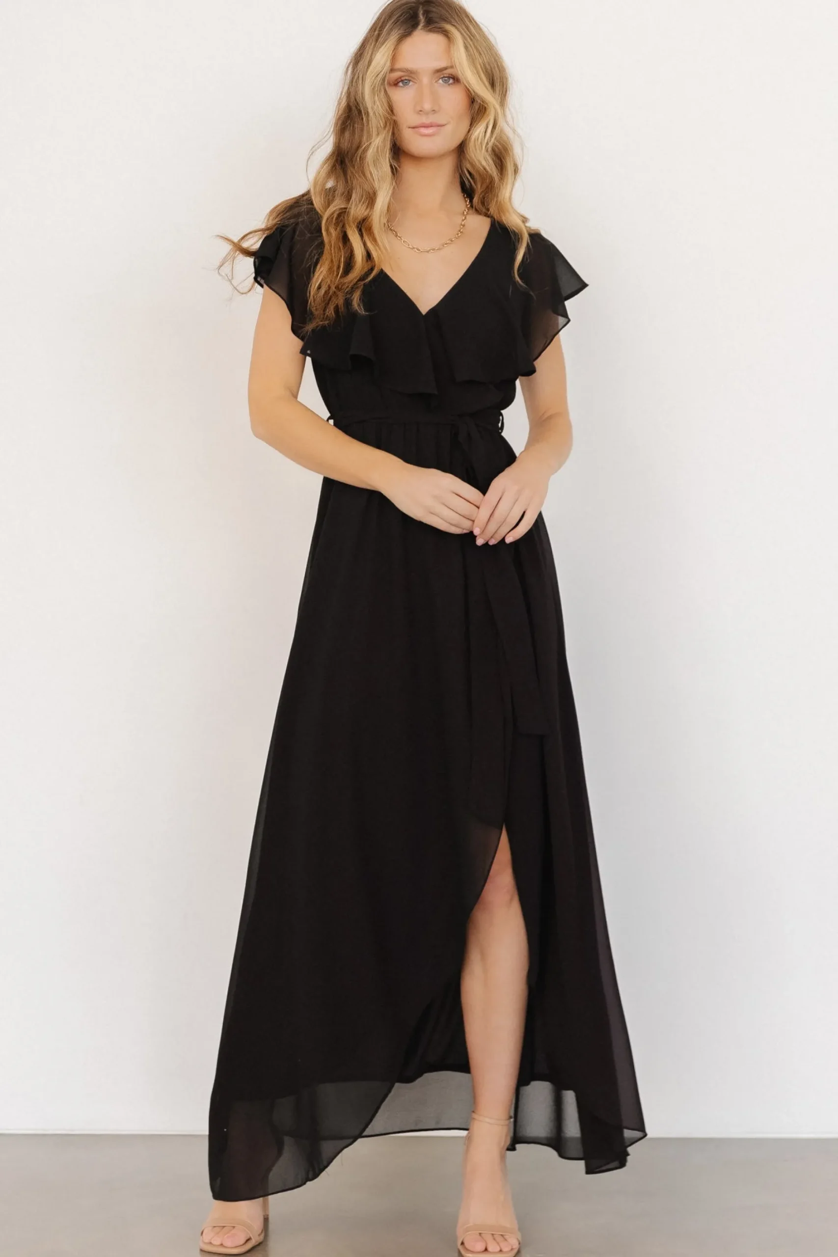 Cheap Katya Ruffle Maxi Dress | SALE