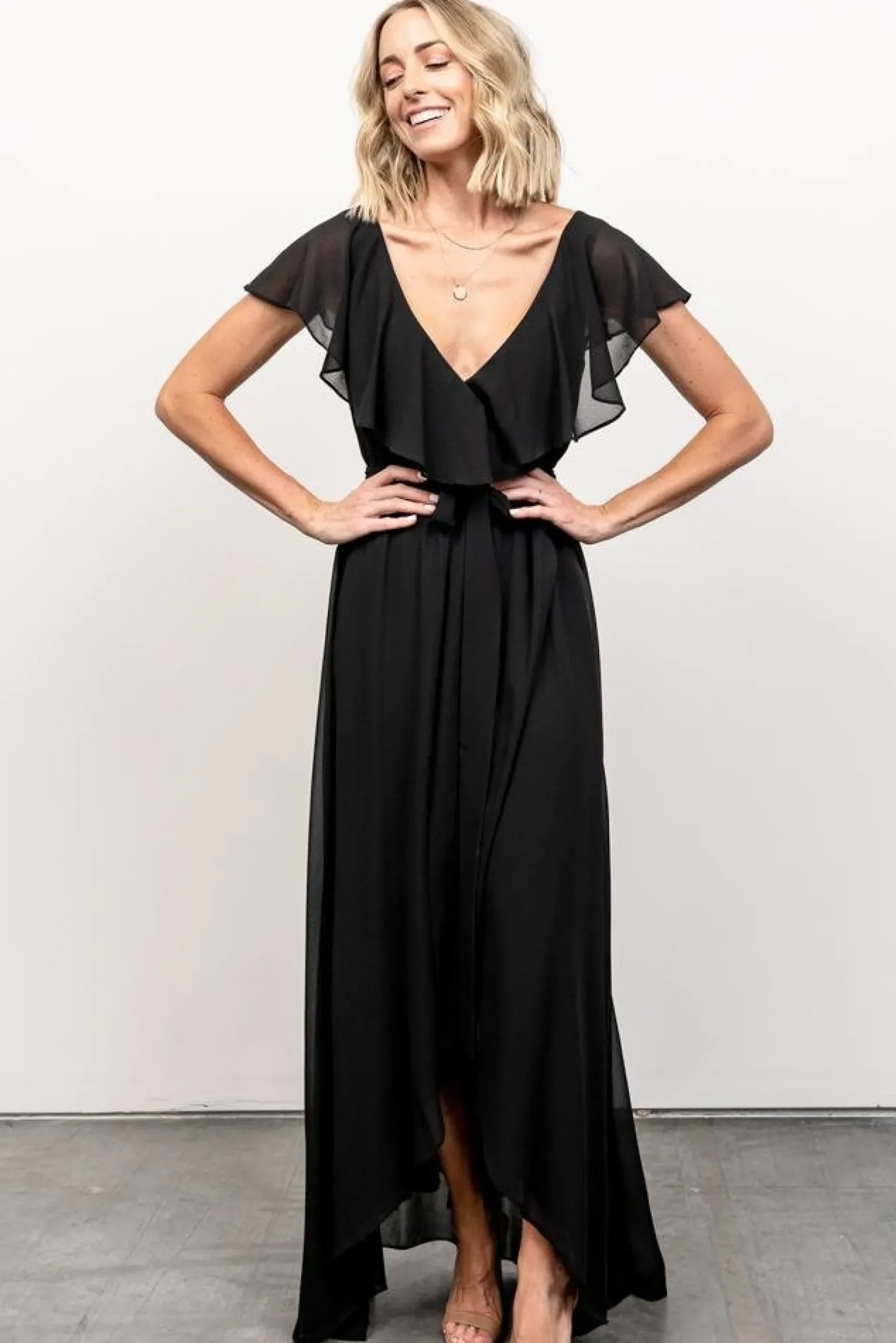 Cheap Katya Ruffle Maxi Dress | SALE