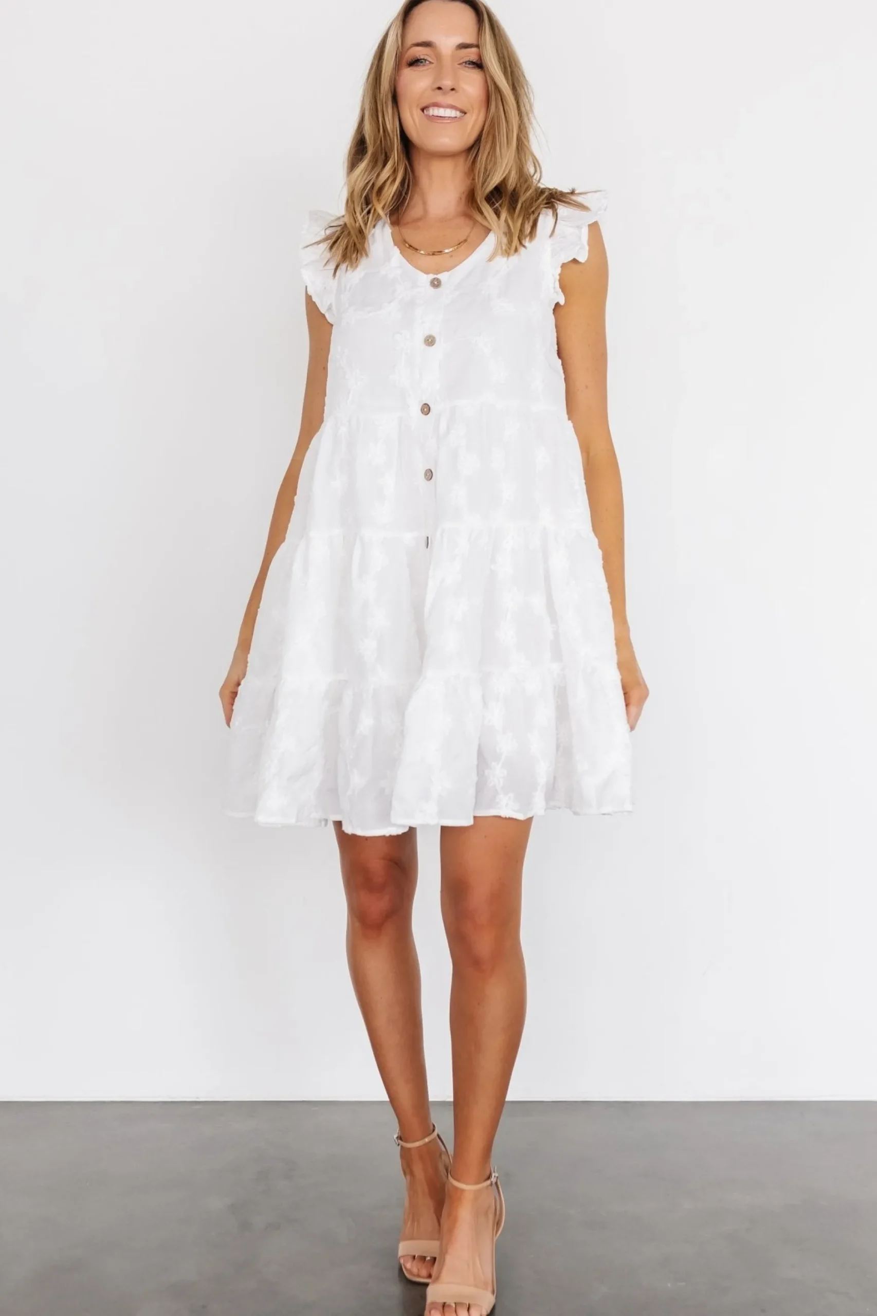 Discount Kayla Button Up Short Dress | cover up