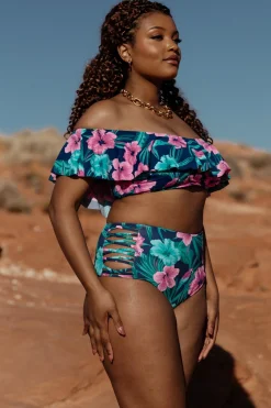 Fashion Keke High Waisted Bikini Bottom | bikini