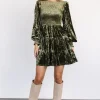 Store Kele Crushed Velvet Mini Dress | short dresses | WEDDING SUITE
