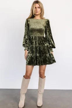 Store Kele Crushed Velvet Mini Dress | short dresses | WEDDING SUITE