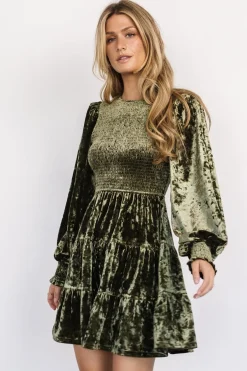 Store Kele Crushed Velvet Mini Dress | short dresses | WEDDING SUITE