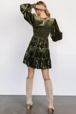 Store Kele Crushed Velvet Mini Dress | short dresses | WEDDING SUITE