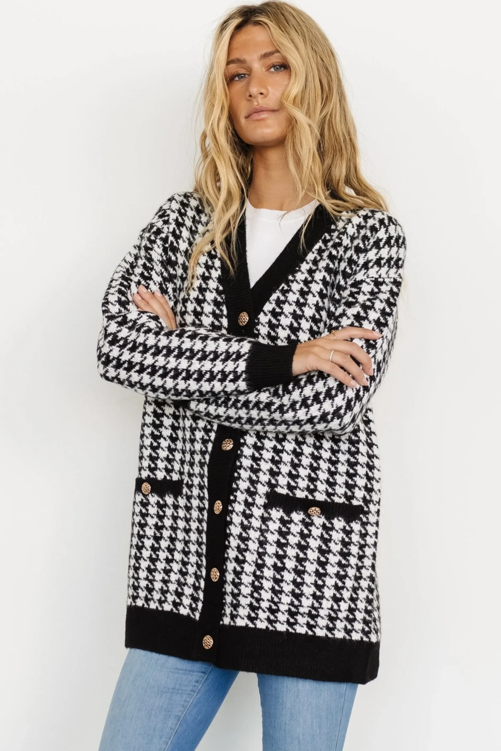 Flash Sale Kimball Houndstooth Cardigan | cardigans