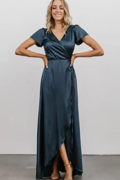 Store Krystal Satin Wrap Gown | WEDDING SUITE | wedding guest
