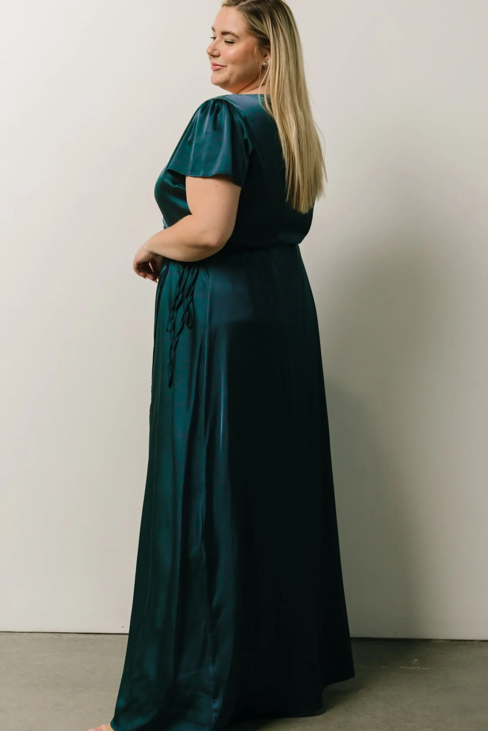 Store Krystal Satin Wrap Gown | WEDDING SUITE | wedding guest