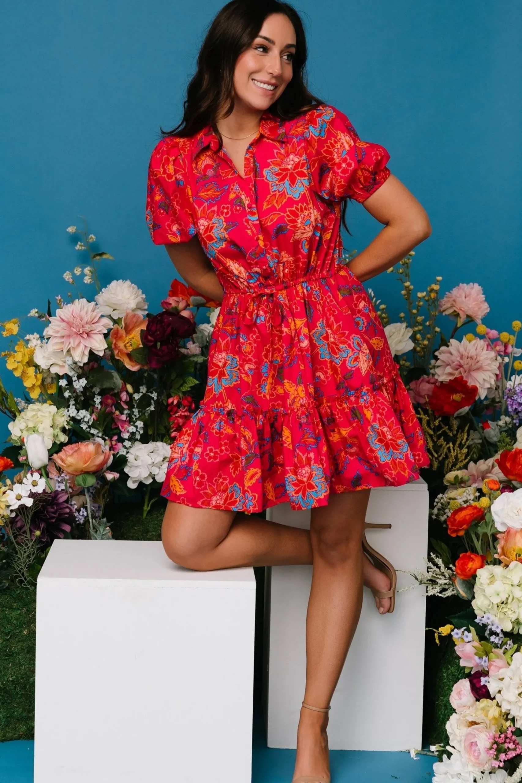 Cheap Lara Ruffle Short Dress | short dresses