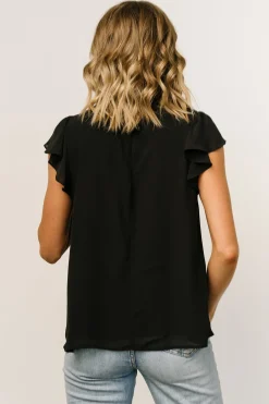 Shop Leah Mock Neck Top | blouses + shirts