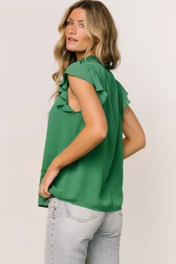 Cheap Leah Mock Neck Top | blouses + shirts