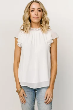 Best Leah Mock Neck Top | blouses + shirts