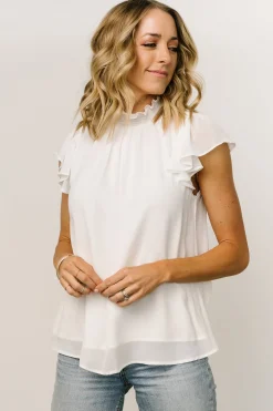 Best Leah Mock Neck Top | blouses + shirts
