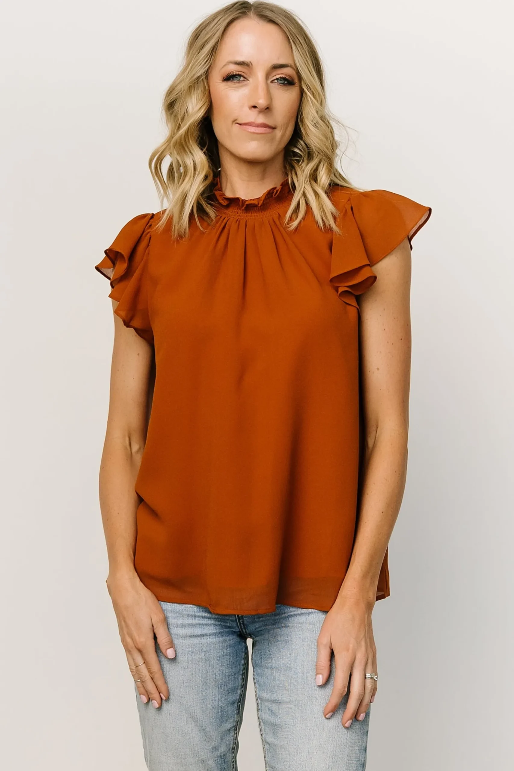 Best Leah Mock Neck Top | blouses + shirts