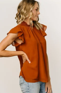 Best Leah Mock Neck Top | blouses + shirts