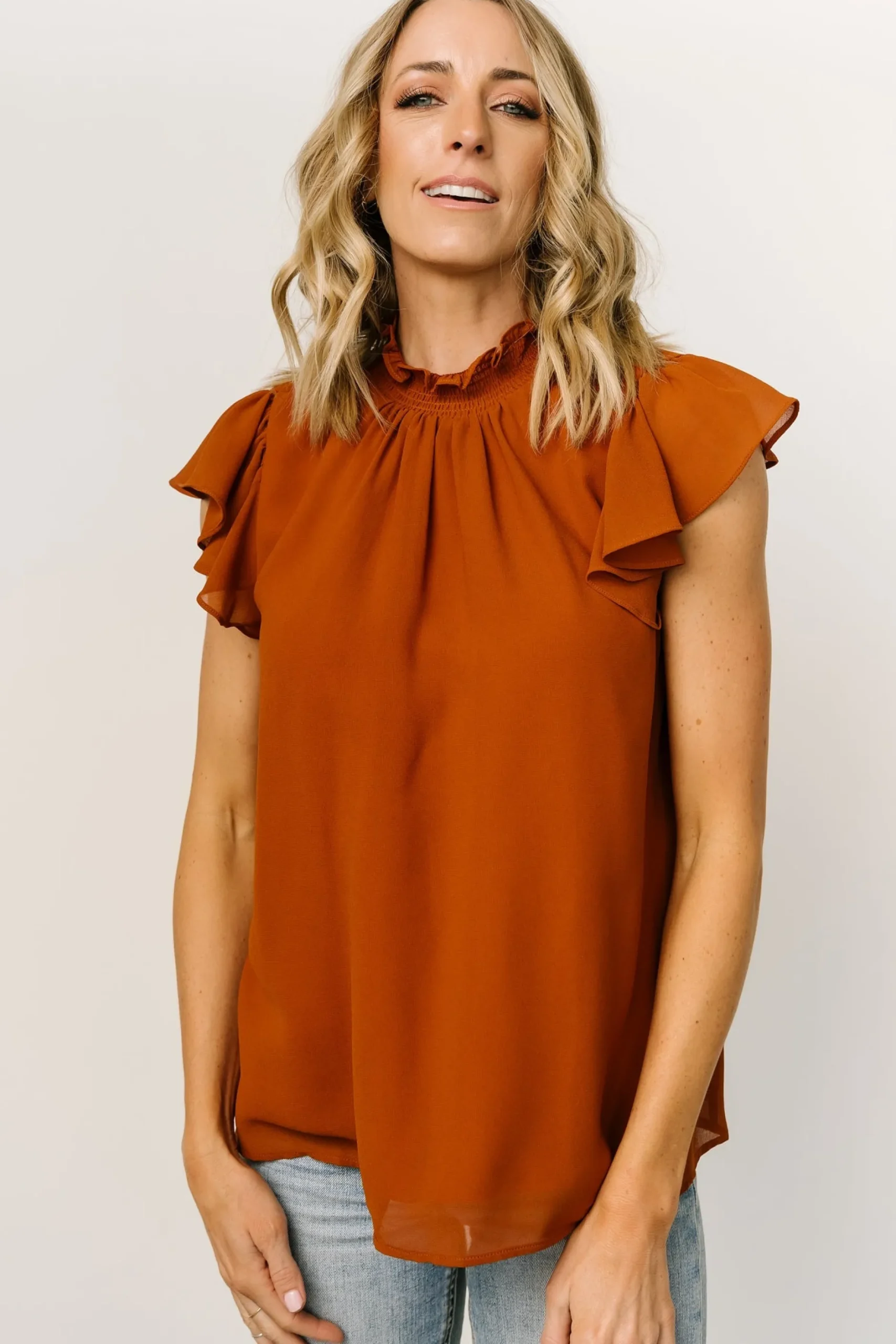 Best Leah Mock Neck Top | blouses + shirts