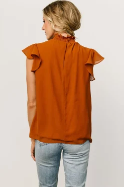 Best Leah Mock Neck Top | blouses + shirts