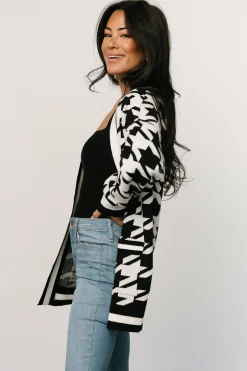 Hot Leroy Houndstooth Cardigan | COMING SOON